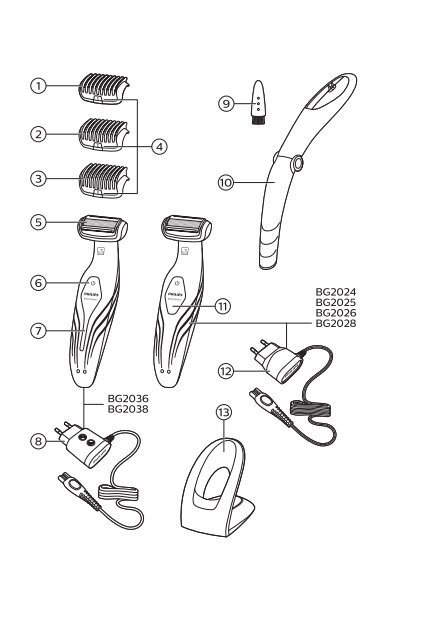 Philips Bodygroom series 3000 tondeuse corps - Mode d&rsquo;emploi - KAZ