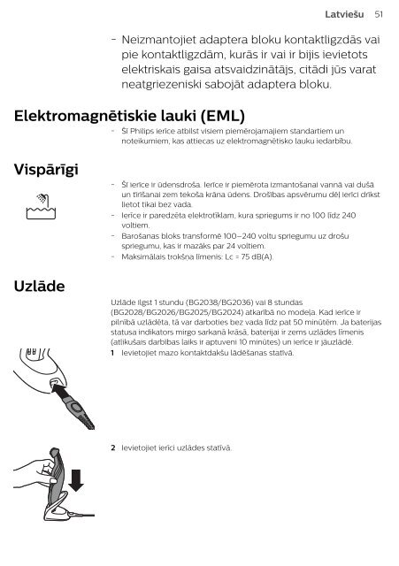 Philips Bodygroom series 3000 tondeuse corps - Mode d&rsquo;emploi - KAZ