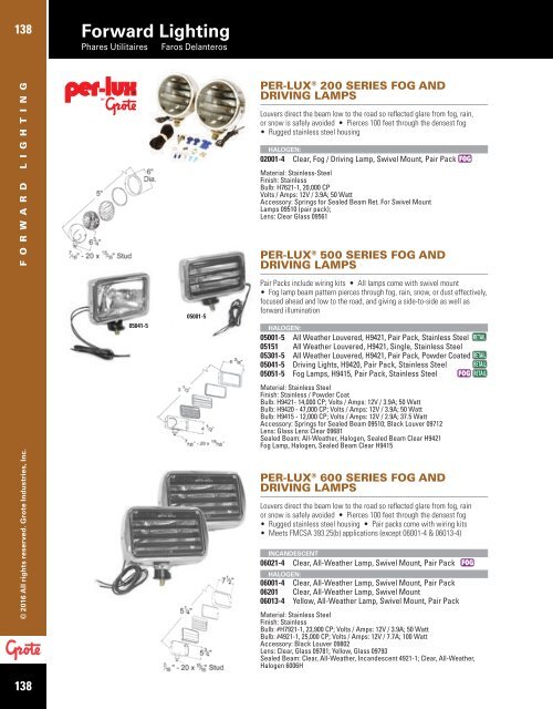 Grote - Catalogue 2016