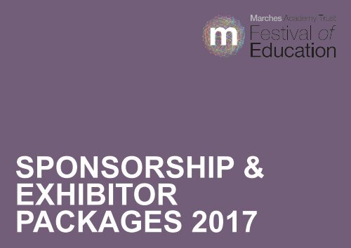 The Marches Festival of Education 2017 Sponsorship Package (003)