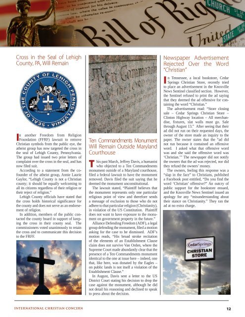 November 2016 Persecution Magazine (1 of 3)