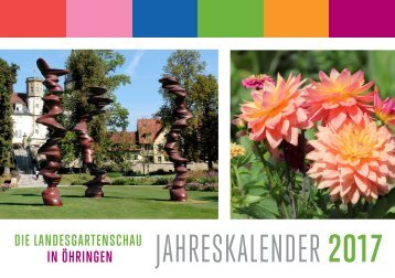 Einblick: Kalender zur Landesgartenschau Öhringen 2016