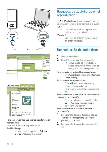 Philips GoGEAR Baladeur MP4 - Mode d&rsquo;emploi - ESP