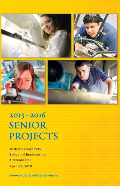 2015-2016 Engineering Senior Projects