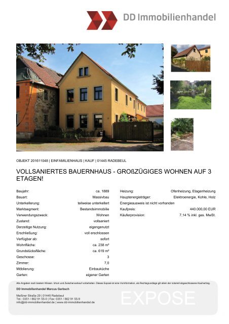 Vollsaniertes Bauernhaus Radebeul 