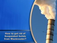 How to get rid of Suspended Solids from Wastewater