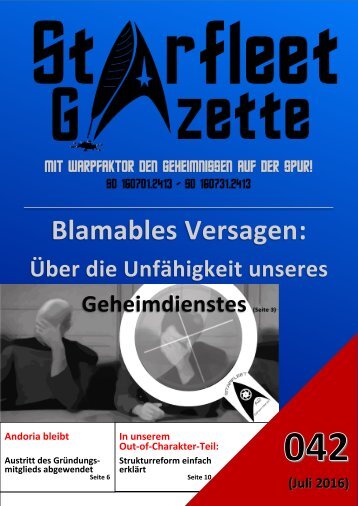 Starfleet-Gazette, Ausgabe 042 (Juli 2016)