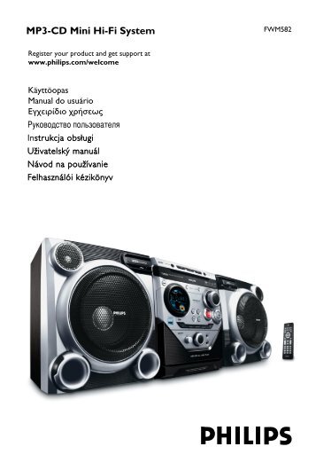 Philips MinichaÃ®ne hi-fi MP3 - Mode dâemploi - SLK