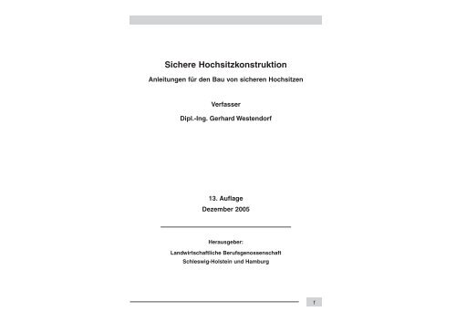 Sichere Hochsitzkonstruktion