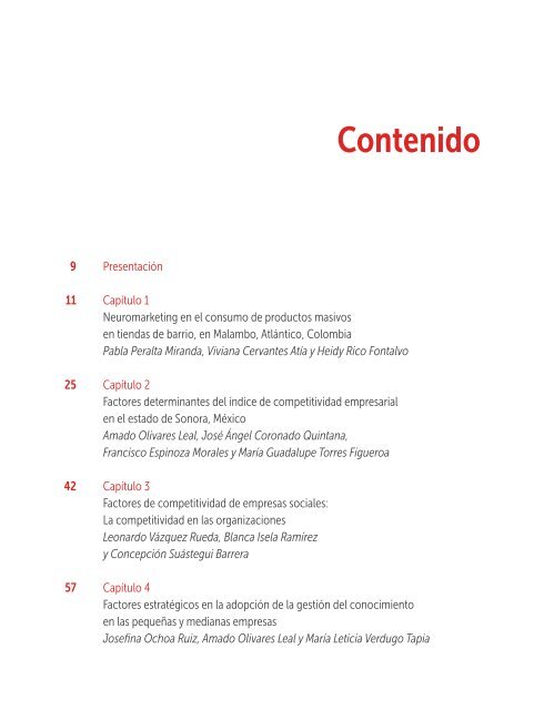 2015, Libro: "Estudios de Competitividad".