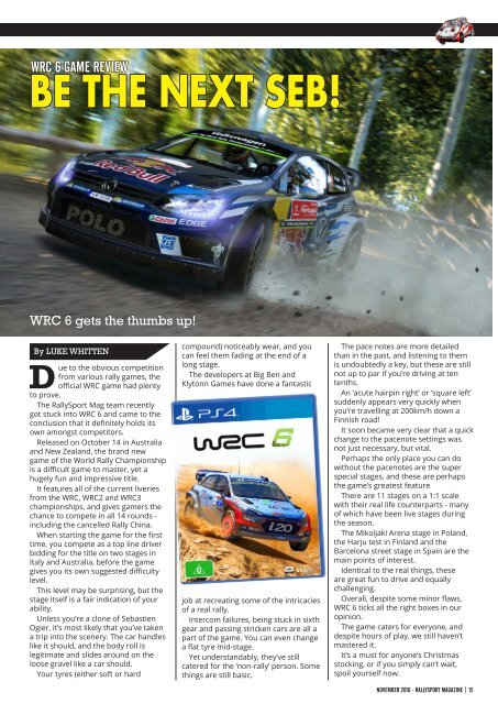 RallySport Magazine November 2016