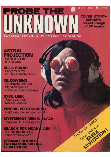 Probe The Unknown -v3n3 -July 1975