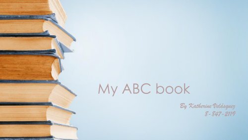 My ABC book