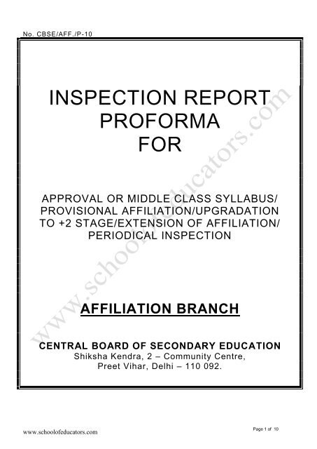 inspectionreportproforma