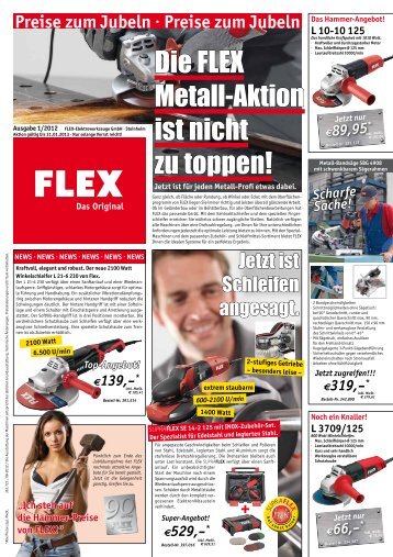 Die FLEX Metall-Aktion ist nicht zu toppen!