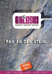 sägen · fräsen · nuten · schleifen · polieren · bohren - GALESKI