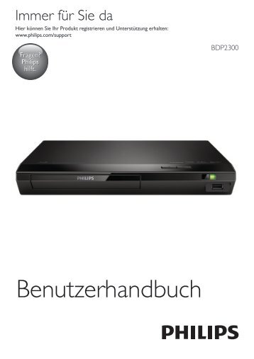 Philips Lecteur Blu-ray / DVD - Mode dâemploi - DEU