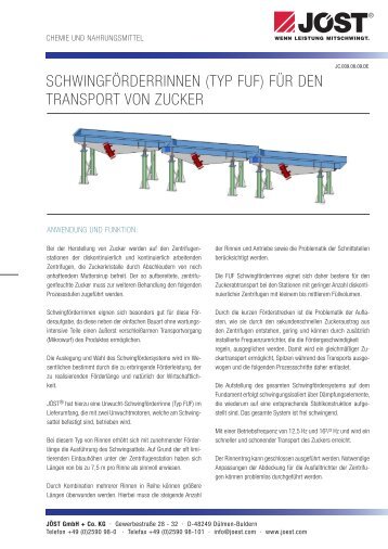 Schwingförderrinnen (Typ FUF) - JÖST GmbH + Co.KG