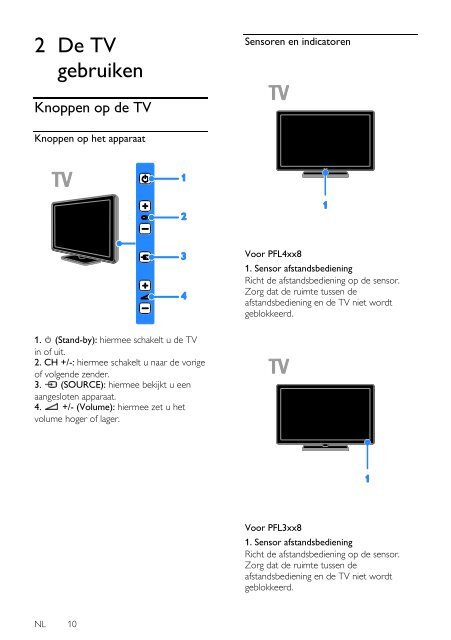 Philips 3000 series T&eacute;l&eacute;viseur LED Smart TV plat - Mode d&rsquo;emploi - NLD