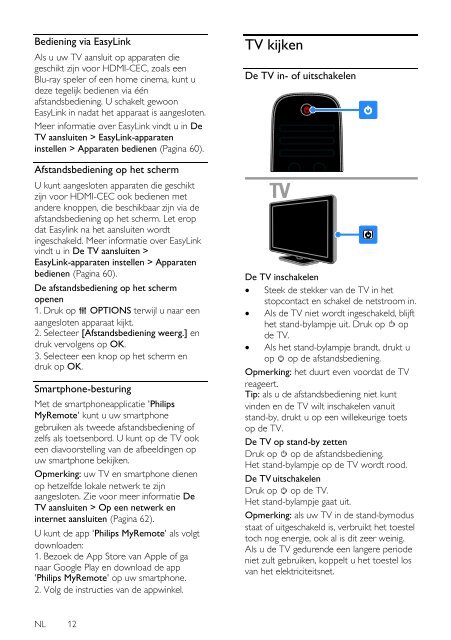 Philips 3000 series T&eacute;l&eacute;viseur LED Smart TV plat - Mode d&rsquo;emploi - NLD