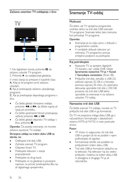 Philips 3000 series T&eacute;l&eacute;viseur LED Smart TV plat - Mode d&rsquo;emploi - SLV