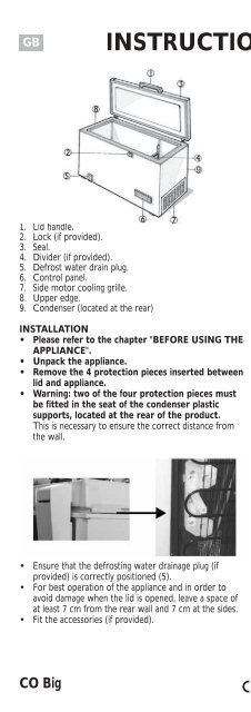 KitchenAid ICFS225 - Freezer - ICFS225 - Freezer EN (850799001070) Istruzioni per l'Uso