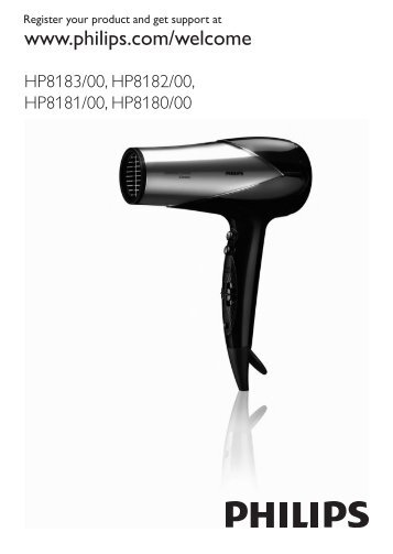 Philips SalonDry Control SÃ¨che-cheveux - Mode dâemploi - BRP