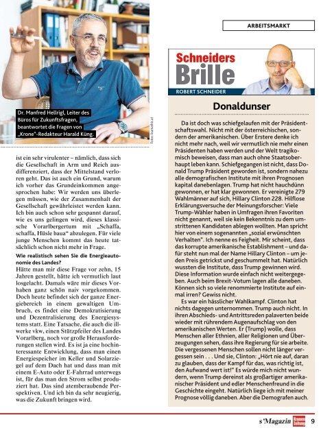 s'Magazin usm Ländle, 13. November 2016