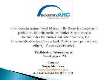 Probiotics market