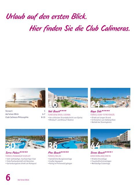 Club Calimera Katalog 2017