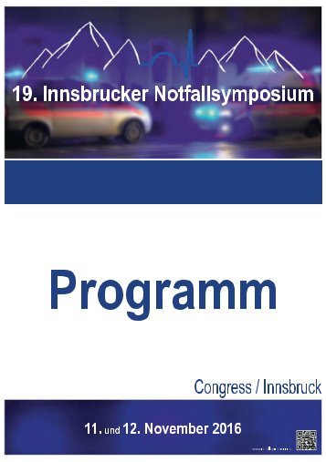 19 Innsbrucker Notfallsymposium