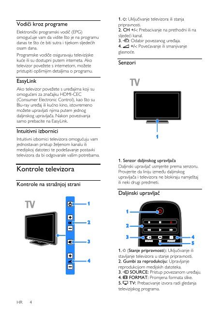 Philips 5000 series T&eacute;l&eacute;viseur LED Smart TV - Mode d&rsquo;emploi - HRV