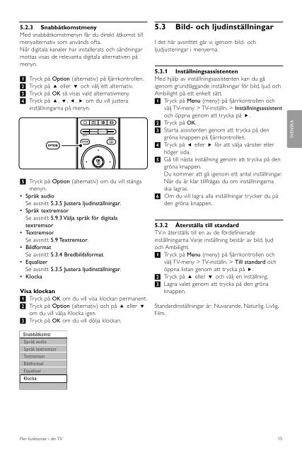 Philips Cineos T&eacute;l&eacute;viseur LCD professionnel - Mode d&rsquo;emploi - SWE