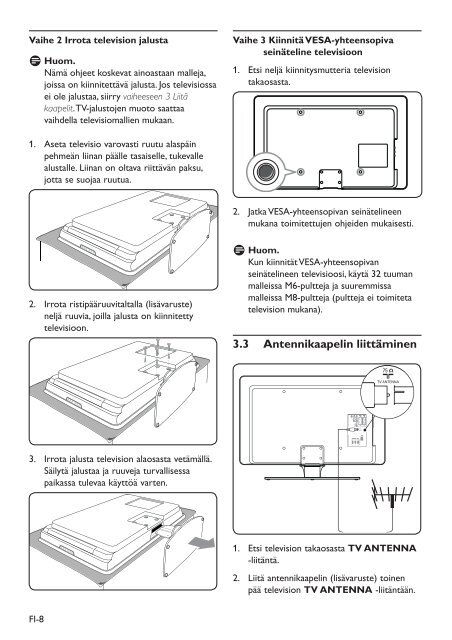 Philips TV LCD - Mode d&rsquo;emploi - FIN