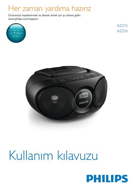 Philips Lecteur de CD - Mode d&rsquo;emploi - TUR