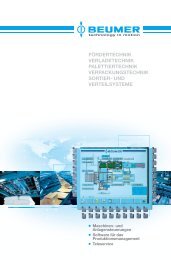 FÖRDERTECHNIK VERLADETECHNIK ... - Beumer.com