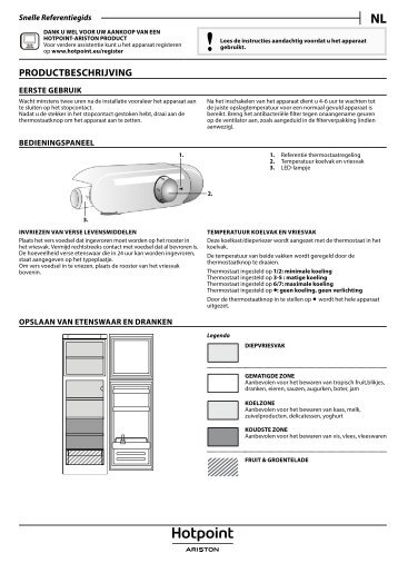 KitchenAid T 16 A2 D S/HA - Fridge/freezer combination - T 16 A2 D S/HA - Fridge/freezer combination NL (F093246) Setup and user guide