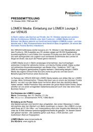 pressemitteilung - LOMEX Media GmbH