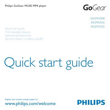 Philips GoGEAR Baladeur MP4 - Guide de mise en route - TUR