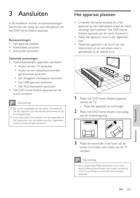 Philips Home Cin&eacute;ma - Mode d&rsquo;emploi - NLD