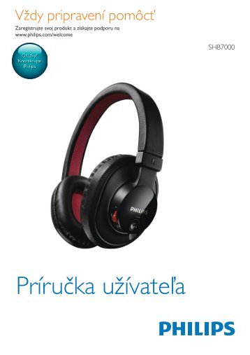 Philips Casque stÃ©rÃ©o avec micro BluetoothÂ® - Mode dâemploi - SLK