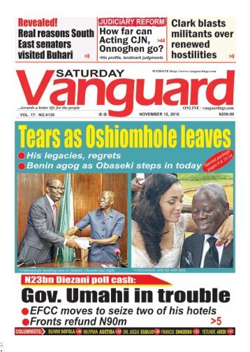 Tears Oshiomhole leaves