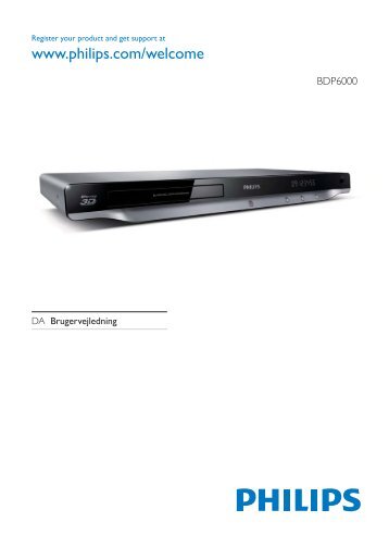 Philips 6000 series Lecteur Blu-ray / DVD - Mode dâemploi - DAN