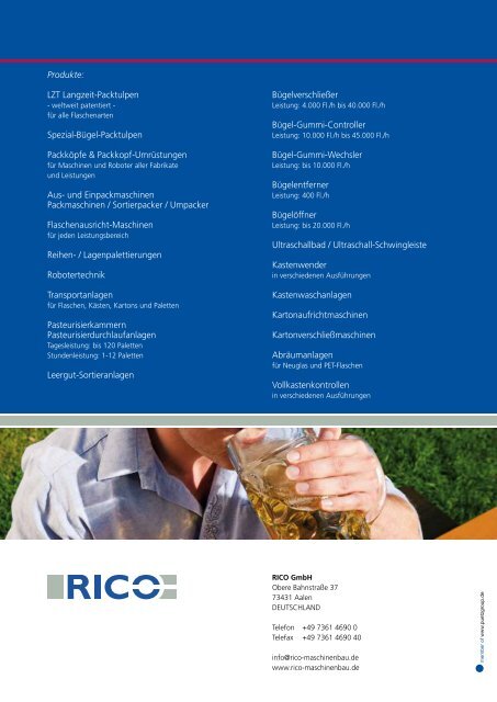 Gesamtkatalog - RICO GmbH