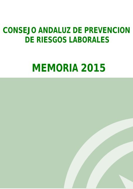 CONSEJO ANDALUZ DE PREVENCION DE RIESGOS LABORALES