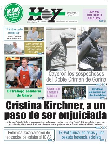 Cristina Kirchner a un paso de ser enjuiciada