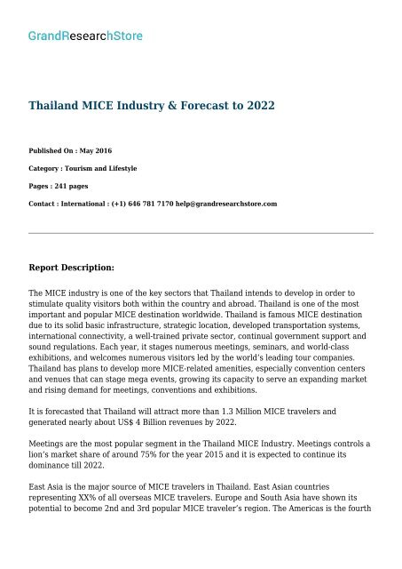thailand-mice-industry-6-forecast-to-2022-grandresearchstore