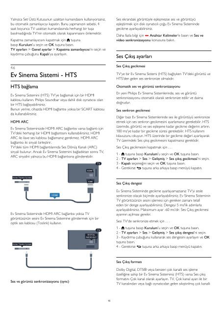 Philips 7000 series T&eacute;l&eacute;viseur LED ultra-plat Smart TV Full HD - Mode d&rsquo;emploi - TUR