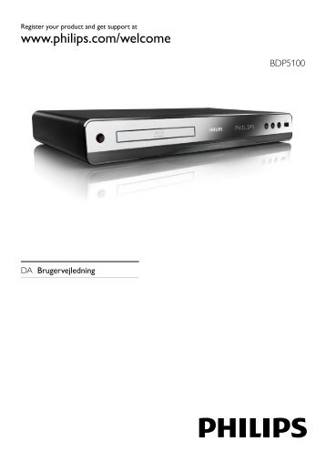 Philips 5000 series Lecteur de disques Blu-ray - Mode dâemploi - DAN