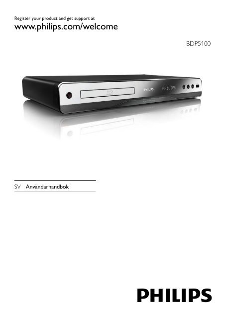 Philips 5000 series Lecteur de disques Blu-ray - Mode d&rsquo;emploi - SWE